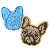 French Bulldog Cookie Cutter | Stamp | Stencil #1 Animals & Dinosaurs Cookie Cutter Lady MINI - 2 Inches (5cm) Cookie Cutter ONLY (Outline) 