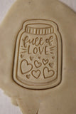 Full of Love Cookie Cutter | Stamp | Stencil #1 Wedding / Baby / V Day Cookie Cutter Lady 