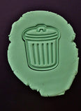 Garbage Can Cookie Cutter | Stamp | Stencil - SHARP EDGES - FAST Shipping - Choose Your Own Size! #1 Cookie Cutter Lady 