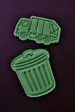 Garbage Man Cookie Cutter | Stamp | Stencil - SHARP EDGES - FAST Shipping - Choose Your Own Size! #1 Cookie Cutter Lady 