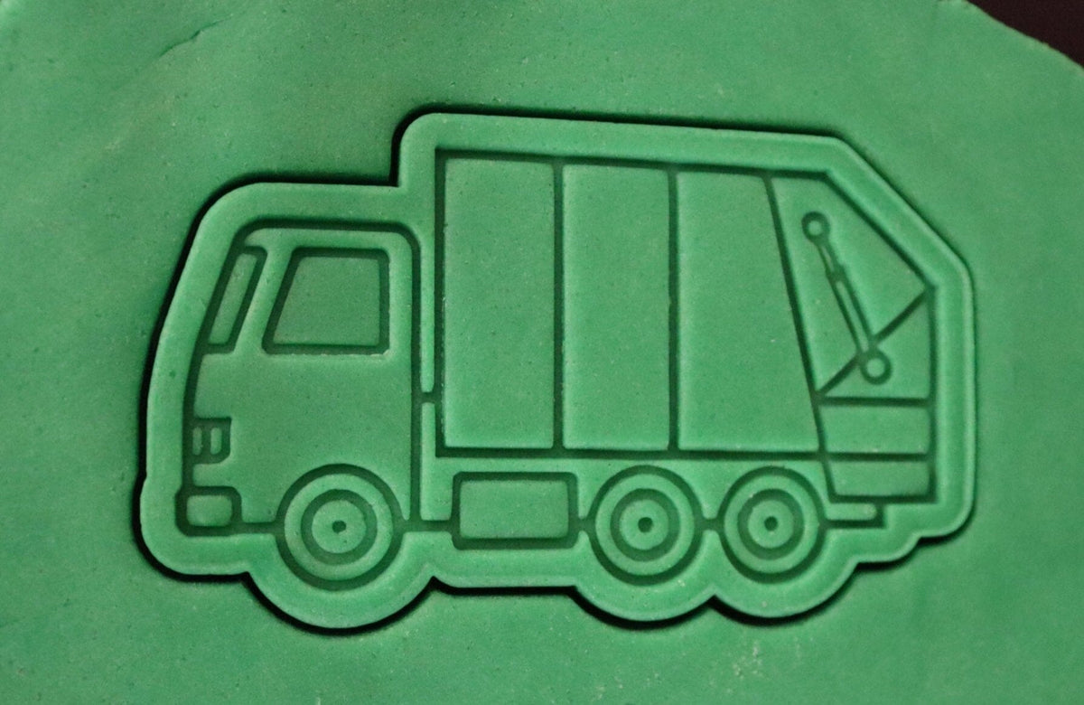 Garbage Truck Cookie Cutter | Stamp | Stencil #1 Comic Book / Vehicles Cookie Cutter Lady 