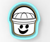 Ghost Candy Pail Grey Cookie Cutter | Stamp | Stencil - SHARP EDGES - FAST Shipping - Choose Your Own Size! #1