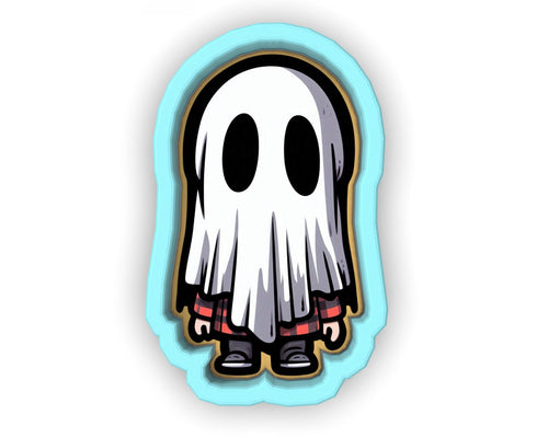 Ghost Costume Cute Kid Cookie Cutter | Stamp | Stencil - SHARP EDGES - FAST Shipping - Choose Your Own Size! #1
