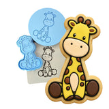 Giraffe Cookie Cutter Stamp & Outline #3 Animals & Dinosaurs Cookie Cutter Lady MINI - 2 Inches (5cm) **FULL SET BUNDLE** Cutter + Stamp + Stencil + Debosser **BEST DEAL** 