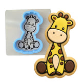 Giraffe Cookie Cutter Stamp & Outline #3 Animals & Dinosaurs Cookie Cutter Lady MINI - 2 Inches (5cm) **BUNDLE** Cutter + Stencil 