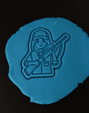 Girl Hunter Cookie Cutter | Stamp | Stencil - SHARP EDGES - FAST Shipping - Choose Your Own Size! #1 Cookie Cutter Lady 