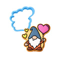 Gnome Balloon Cookie Cutter | Stamp | Stencil #1 Cookie Cutter Lady MINI - 2 Inches (5cm) Cookie Cutter ONLY (Outline) 