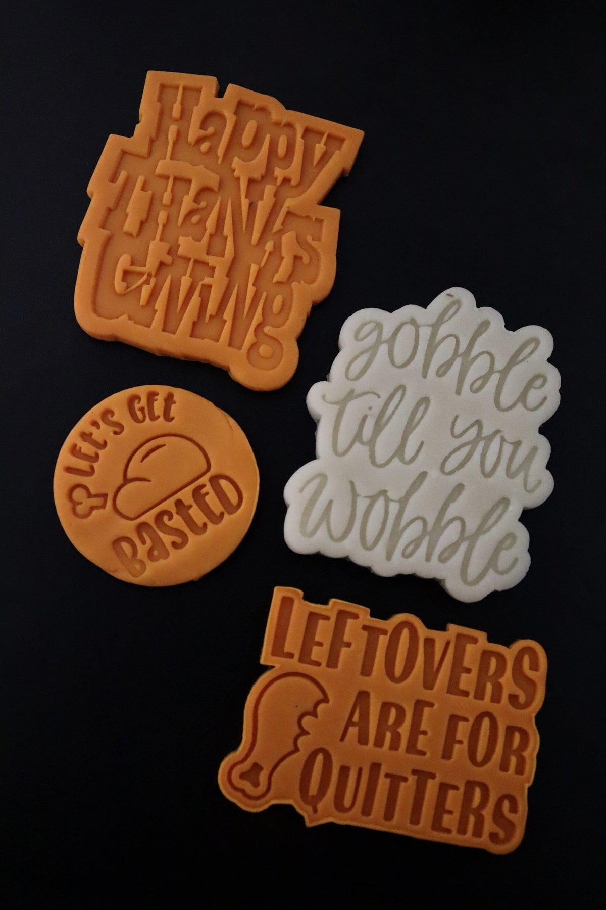 Gobble Til You Wobble Cookie Cutter | Stamp | Stencil #1 Halloween / Fall Cookie Cutter Lady 