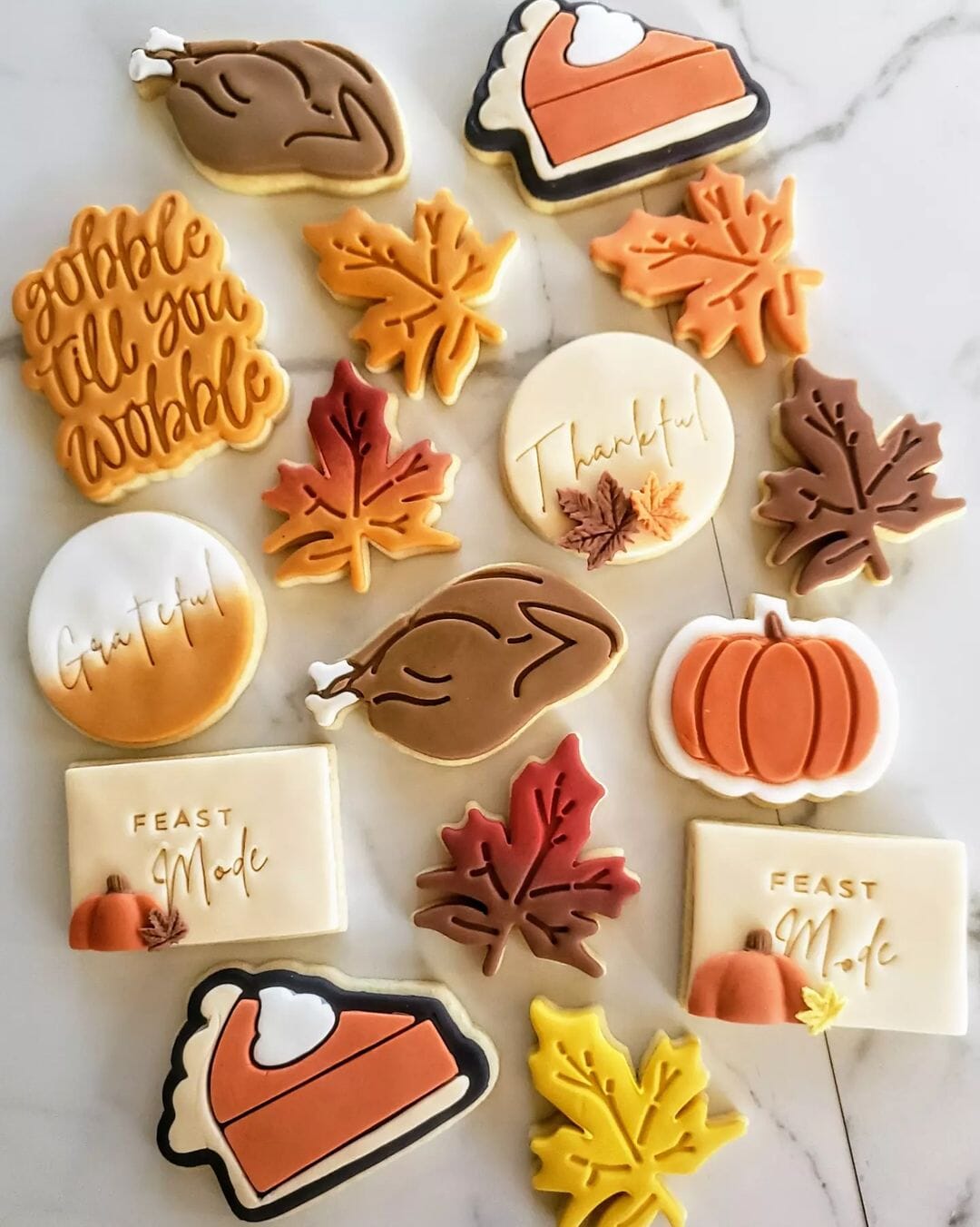 Gobble Til You Wobble Cookie Cutter | Stamp | Stencil #1 Halloween / Fall Cookie Cutter Lady 