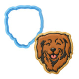 Golden Retriever Cookie Cutter | Stamp | Stencil #15 Animals & Dinosaurs Cookie Cutter Lady MINI - 2 Inches (5cm) Cookie Cutter ONLY (Outline) 