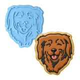 Golden Retriever Cookie Cutter | Stamp | Stencil #15 Animals & Dinosaurs Cookie Cutter Lady MINI - 2 Inches (5cm) Stamp ONLY 