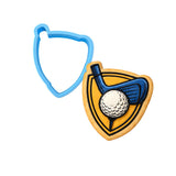 Golf Drive Emblem 1 Cookie Cutter | Stamp | Stencil - SHARP EDGES - FAST Shipping - Choose Your Own Size! #1 Cookie Cutter Lady LITTLE - 3 Inches (7.62cm) Cookie Cutter ONLY (Outline) 