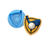 Golf Drive Emblem 1 Cookie Cutter | Stamp | Stencil - SHARP EDGES - FAST Shipping - Choose Your Own Size! #1 Cookie Cutter Lady LITTLE - 3 Inches (7.62cm) **BUNDLE** Cutter + Debosser 
