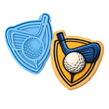 Golf Drive Emblem 1 Cookie Cutter | Stamp | Stencil - SHARP EDGES - FAST Shipping - Choose Your Own Size! #1 Cookie Cutter Lady LITTLE - 3 Inches (7.62cm) **BUNDLE** Cutter + Stamp 