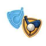Golf Drive Emblem 1 Cookie Cutter | Stamp | Stencil - SHARP EDGES - FAST Shipping - Choose Your Own Size! #1 Cookie Cutter Lady LITTLE - 3 Inches (7.62cm) Stamp ONLY 