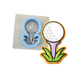 Golf Tee 1 Cookie Cutter | Stamp | Stencil - SHARP EDGES - FAST Shipping - Choose Your Own Size! #1 Cookie Cutter Lady LITTLE - 3 Inches (7.62cm) **BUNDLE** Cutter + Stencil 