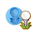 Golf Tee 1 Cookie Cutter | Stamp | Stencil - SHARP EDGES - FAST Shipping - Choose Your Own Size! #1 Cookie Cutter Lady LITTLE - 3 Inches (7.62cm) **BUNDLE** Cutter + Debosser 