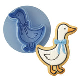 Goose 1 Cookie Cutter | Stamp | Stencil - SHARP EDGES - FAST Shipping - Choose Your Own Size! #1 Cookie Cutter Lady LITTLE - 3 Inches (7.62cm) **BUNDLE** Cutter + Debosser 