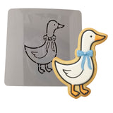 Goose 1 Cookie Cutter | Stamp | Stencil - SHARP EDGES - FAST Shipping - Choose Your Own Size! #1 Cookie Cutter Lady LITTLE - 3 Inches (7.62cm) Stencil ONLY 