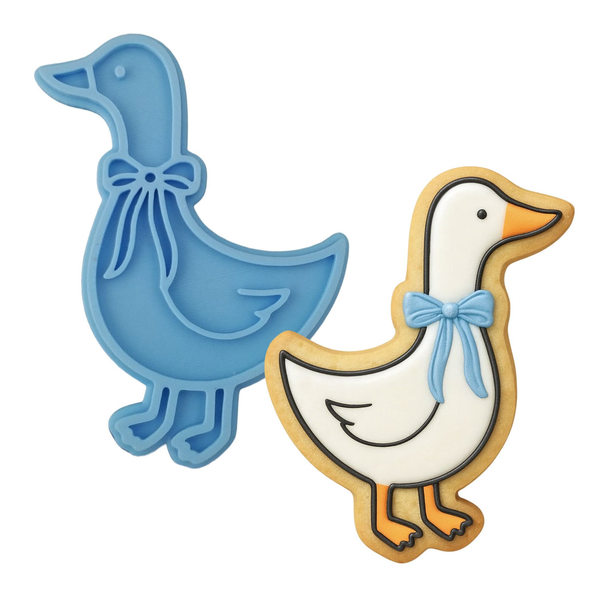 Goose 1 Cookie Cutter | Stamp | Stencil - SHARP EDGES - FAST Shipping - Choose Your Own Size! #1 Cookie Cutter Lady 