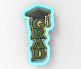 Grad Vertical Letters Cookie Cutter | Stamp | Stencil - SHARP EDGES - FAST Shipping - Choose Your Own Size! #1