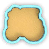 a cookie shaped cookie cutter with a cookie in the shape of a cloud