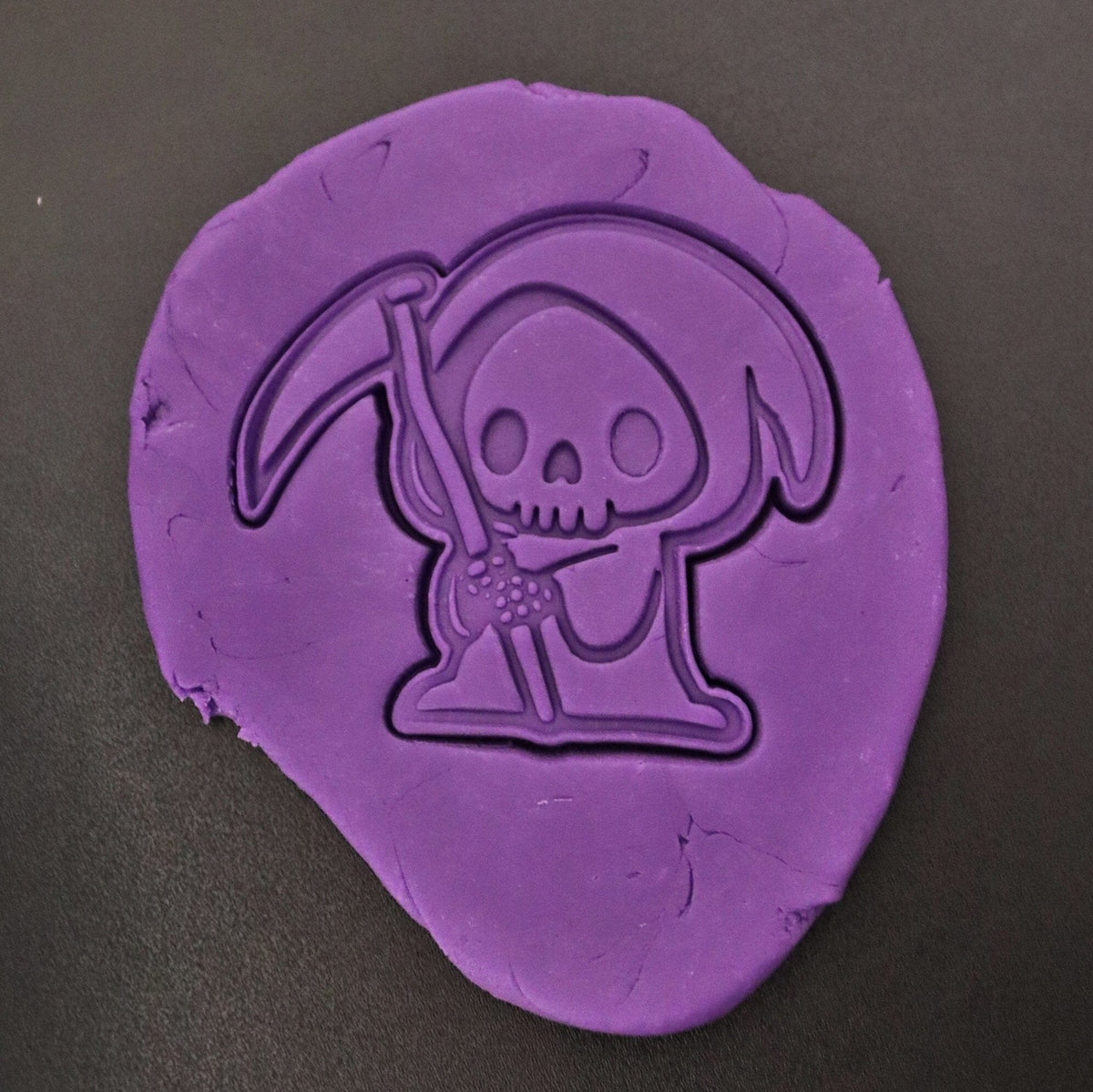 Grim Reaper Cute Cookie Cutter | Stamp | Stencil - SHARP EDGES - FAST Shipping - Choose Your Own Size! #1 Cookie Cutter Lady 
