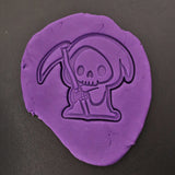 Grim Reaper Cute Cookie Cutter | Stamp | Stencil - SHARP EDGES - FAST Shipping - Choose Your Own Size! #1 Cookie Cutter Lady 