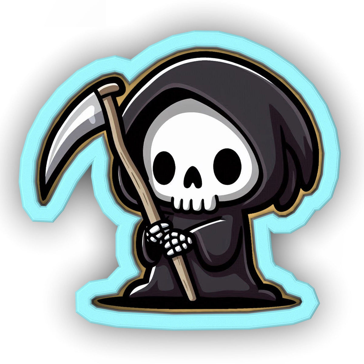 a skull with a sculler on it's head