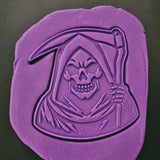 Grim Reaper Scary Cookie Cutter | Stamp | Stencil - SHARP EDGES - FAST Shipping - Choose Your Own Size! #1 Cookie Cutter Lady 
