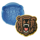Grizzly Bear Face Cookie Cutter | Stamp | Stencil #1