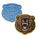 Grizzly Bear Face Cookie Cutter | Stamp | Stencil #1