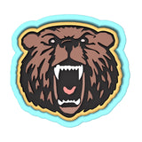 Grizzly Bear Face Cookie Cutter | Stamp | Stencil #1 Animals & Dinosaurs Cookie Cutter Lady 