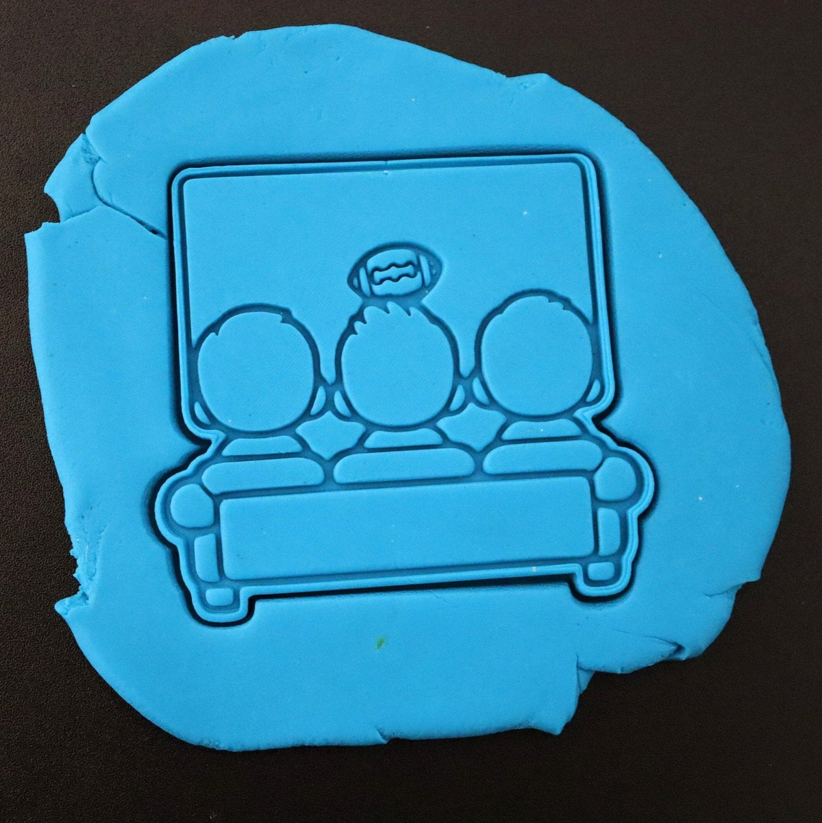 Guys Watching Football Cookie Cutter | Stamp | Stencil - SHARP EDGES - FAST Shipping - Choose Your Own Size! #1 Cookie Cutter Lady 