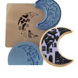 Halloween Moon Cookie Cutter | Stamp | Stencil #1 Halloween / Fall Cookie Cutter Lady 