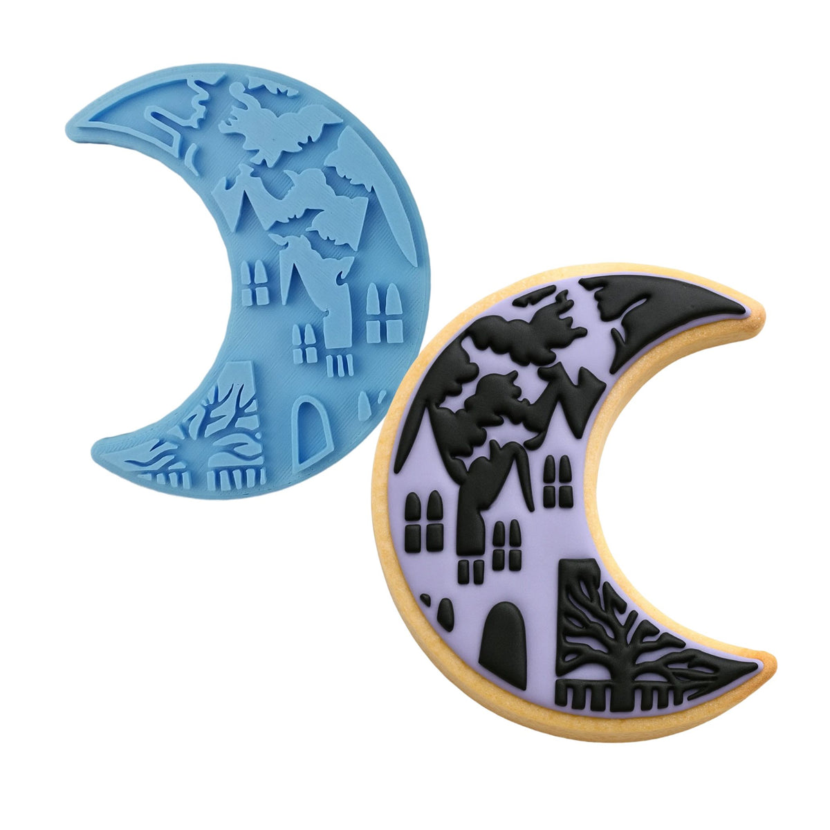 Halloween Moon Cookie Cutter | Stamp | Stencil #1 Halloween / Fall Cookie Cutter Lady 