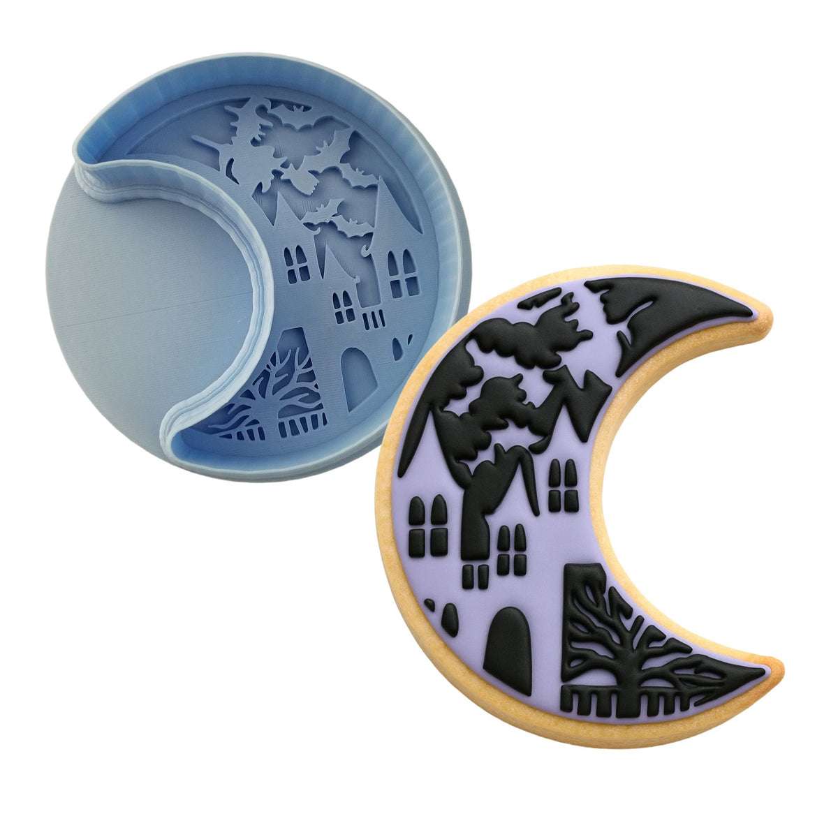 Halloween Moon Cookie Cutter | Stamp | Stencil #1 Halloween / Fall Cookie Cutter Lady 