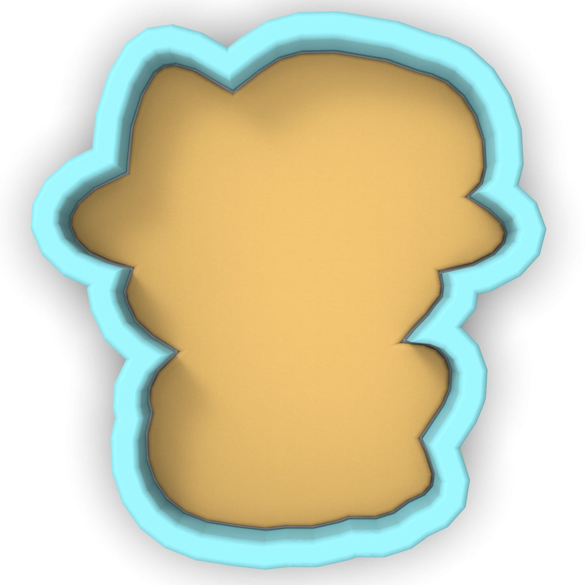 a cookie cutter shaped like the shape of a face