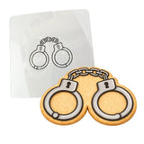 Handcuffs 2 Cookie Cutter | Stamp | Stencil - SHARP EDGES - FAST Shipping - Choose Your Own Size! #1 Cookie Cutter Lady LITTLE - 3 Inches (7.62cm) Stencil ONLY 