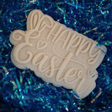 Happy Easter Bunny Ears Cookie Cutter | Stamp | Stencil #1 Easter / Spring / Flower Cookie Cutter Lady 