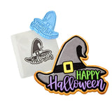 Happy Halloween Witch Cookie Cutter | Stamp | Stencil #1 Halloween / Fall Cookie Cutter Lady 