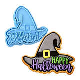 Happy Halloween Witch Cookie Cutter | Stamp | Stencil #1 Halloween / Fall Cookie Cutter Lady MINI - 2 Inches (5cm) **BUNDLE** Cutter + Stamp 