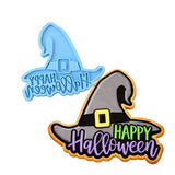 Happy Halloween Witch Cookie Cutter | Stamp | Stencil #1 Halloween / Fall Cookie Cutter Lady MINI - 2 Inches (5cm) Stamp ONLY 
