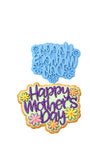 Happy Mother's Day Flowers Cookie Cutter | Stamp | Stencil Animals & Dinosaurs Cookie Cutter Lady MINI - 2 Inches (5cm) Stamp ONLY 