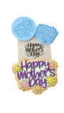 Happy Mother's Day Flowers Cookie Cutter | Stamp | Stencil Animals & Dinosaurs Cookie Cutter Lady MINI - 2 Inches (5cm) **FULL SET BUNDLE** Cutter + Stamp + Stencil + Debosser **BEST DEAL** 