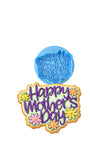 Happy Mother's Day Flowers Cookie Cutter | Stamp | Stencil Animals & Dinosaurs Cookie Cutter Lady MINI - 2 Inches (5cm) **BUNDLE** Cutter + Debosser 