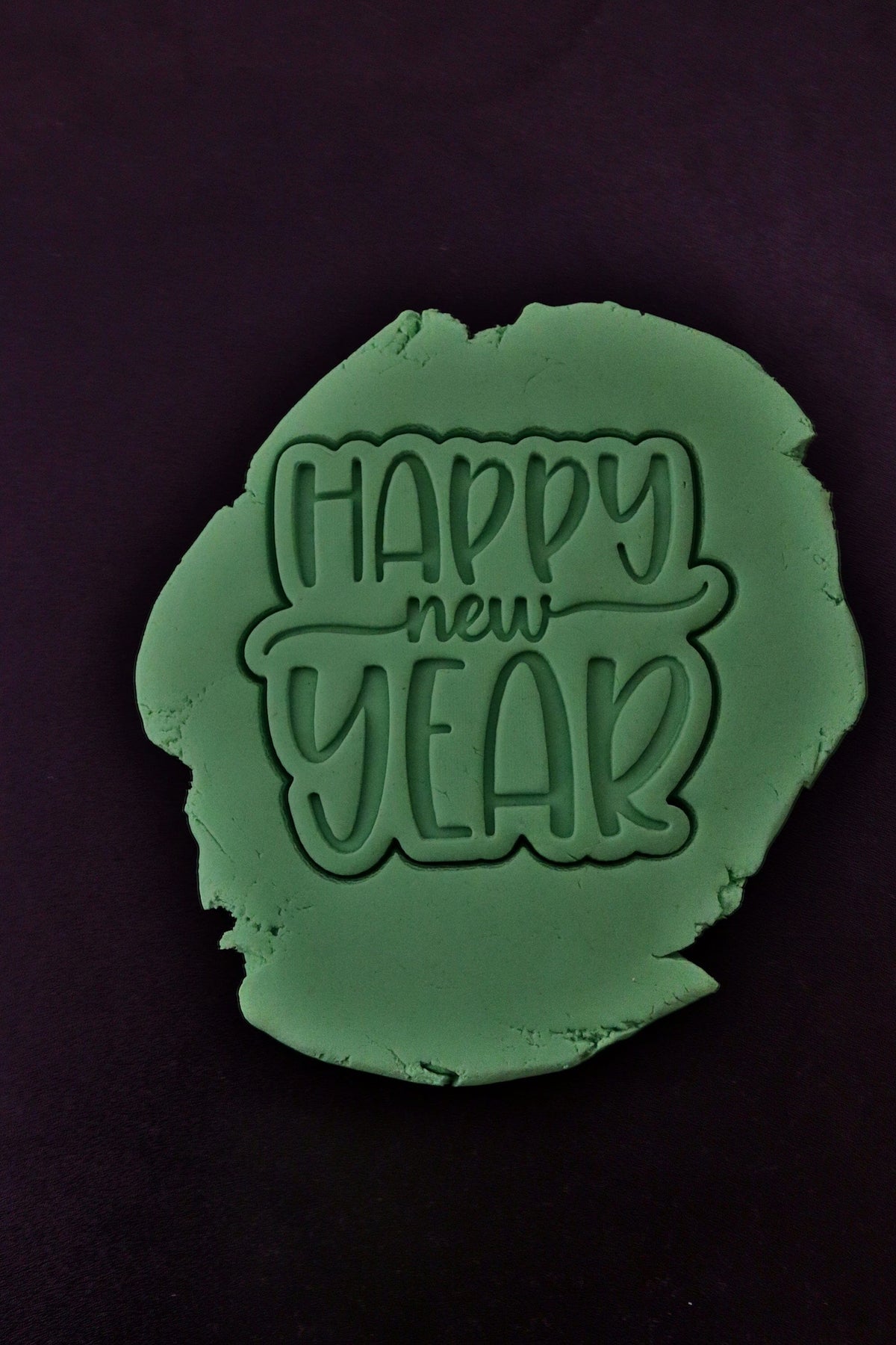 Happy New Year Cookie Cutter | Stamp | Stencil #2 Xmas / Winter / NYE Cookie Cutter Lady 