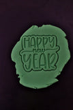 Happy New Year Cookie Cutter | Stamp | Stencil #2 Xmas / Winter / NYE Cookie Cutter Lady 