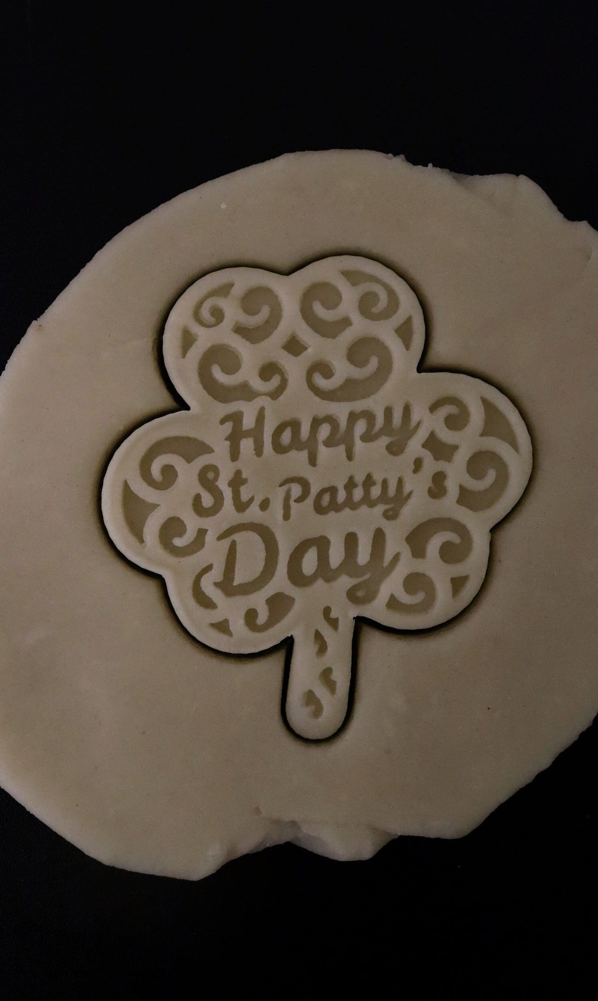 Happy St. Patrick's Day Clover Cookie Cutter | Stamp | Stencil #1 Cookie Cutter Lady 