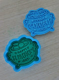Happy St. Patrick's Day Pot of Gold Cookie Cutter | Stamp | Stencil #1 Cookie Cutter Lady 